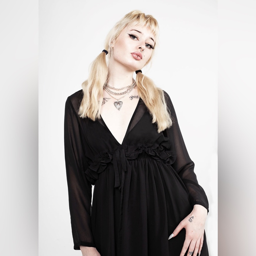 NWT Disturbia Sacrifice Floaty Maxi Dress UK 20 / US 16 - Picture 3 of 7